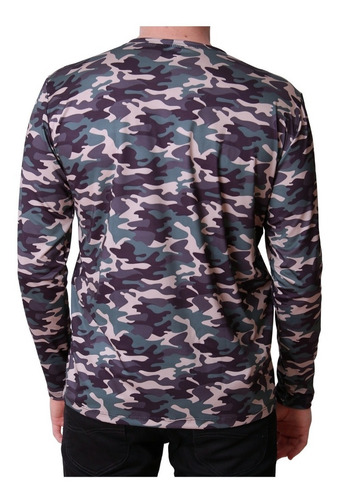 Imagem 6 de 7 de Camiseta Manga Camuflada Longa Proteção Solar Uv50 Gelada