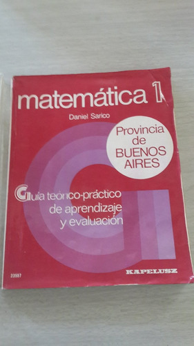 Matemática. Guía Aprendizaje Y Evaluación 1- Prov. Bs. As. 