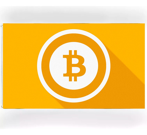 Bandera Bitcoin Crypto Btc Criptomeda 1.5mts X 0.9mts