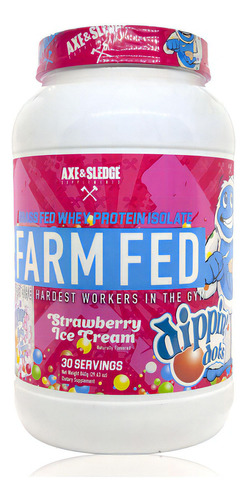 Whey Protein Farm Fed Dippin´ Dots Fresa 30 Serv Axe & Sledg
