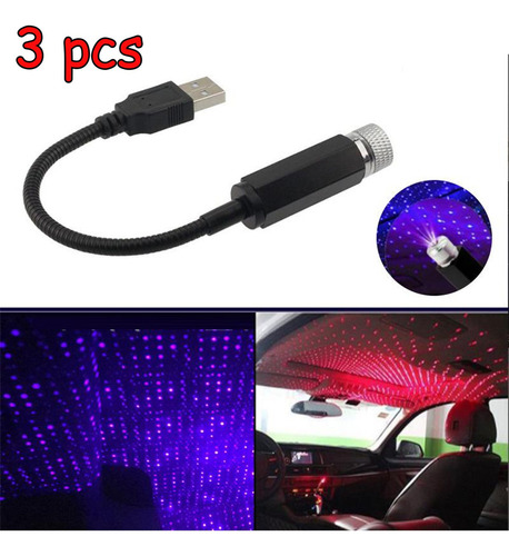 Proyector De Luces Con Forma De Estrella De Coche Teto Festa
