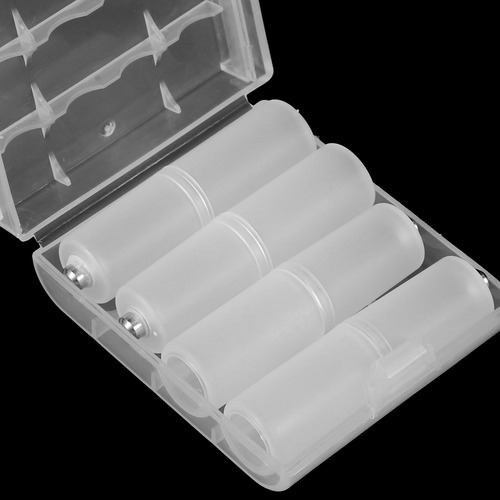 Adaptador Convertidor Aaa A Aa De 4 Piezas Con Caja Para Bat