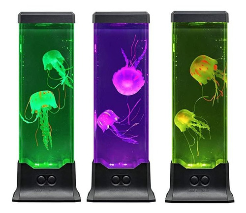 Colorlife Lámpara De Mesa Eléctrica Con Tanque De Medusas.