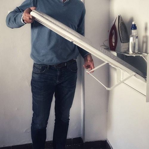 Imagen 7 de 10 de Tabla De Planchar De Pared Höllsen Con Funda Aluminizada