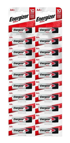 Pilas Aaa Energizer Max Tira Por 10 Sobre Ruedas Juguetes 