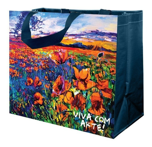 Imagem 5 de 8 de Sacola Retornável De Ráfia (ecobag) 100pcs - Coleção Pintura