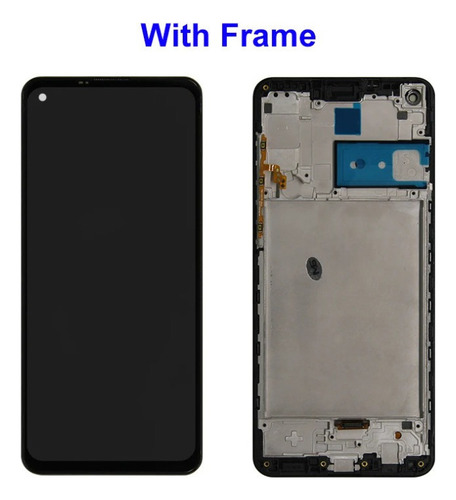 Lanjing Tela Lcd + Moldura Compatível Com Samsung A21s A217