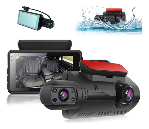 Dash Cam Front And Inside 1080p Dual Dash Camera For Cars 3 