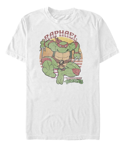 Nickelodeon Camiseta Raphael Sun Para Hombre Y Altura, Blanc