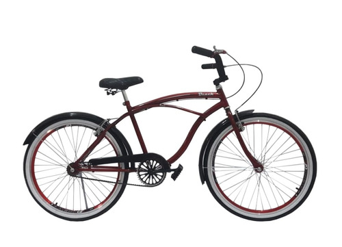 Bicicleta Aro 26 Beach Caiçara Roda Aero Pneus Faixa Branca