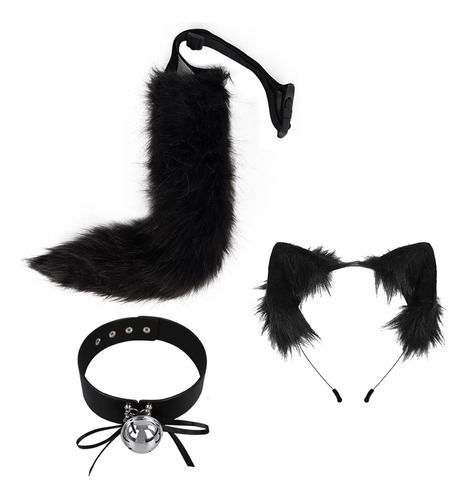 Disfraz De Animal Con Orejas Y Cola Para Halloween, Cosplay,