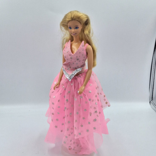 Barbie Superstar Vestido Rosa Antiga 80 90