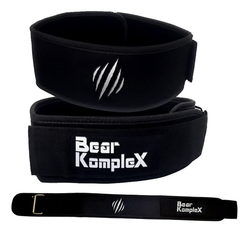 Bear Komplex Cinturon Recto Levantamiento Pesa 4  Para Mucho