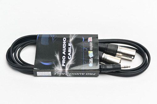 Imagen 4 de 7 de Cable Profesional Mini Plug A 2 Canon Xlr Pro Audio 1,8 Mts