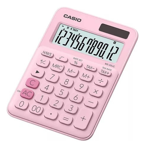 Calculadora Escritorio Casio Ms-20 Calcula Tiempo 12 Dígitos