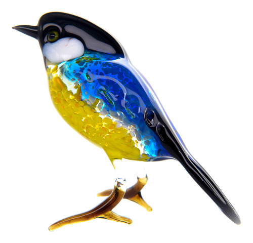 Figura De Pájaro Soplado A Mano, Arte De Cristal Murano Hech
