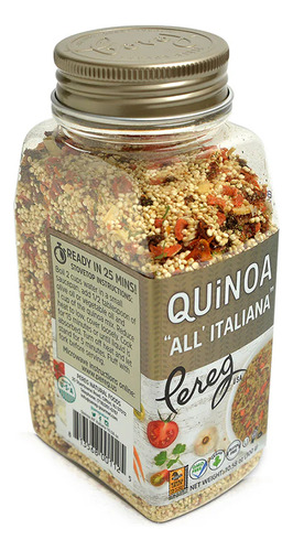 Sazonador Quinoa Prelavada A La Italiana 300g Sin Gluten