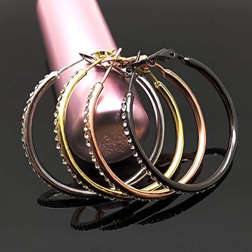 Yuqigg Pendientes De Aro, Joyería De Moda Con Circonita Cúbi