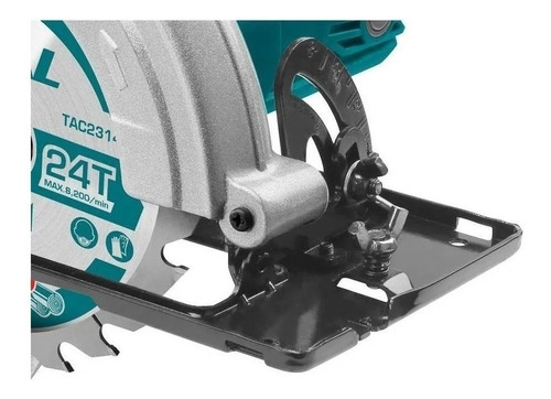 Sierra Circular 1400w Total Disco 184mm Color Turquesa Frecuencia 50Hz