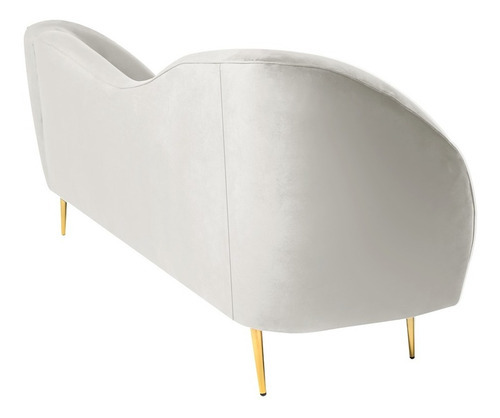 Sofá Salas Modernas Minimalistas Sillones Retro Lounge Color Nieve