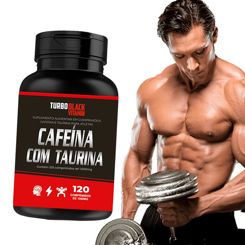 Cafeína Com Taurina Turbo Black Vitamin 120 Comprimidos