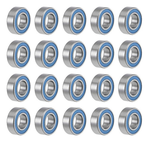 Rodamientos De Bola De Acero Cromado De 6x12x4mm, 10 Pzas