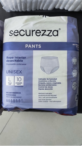 Securrezza Pañales Para Adulto Talla L Tipo Pants ( 17 Pañal