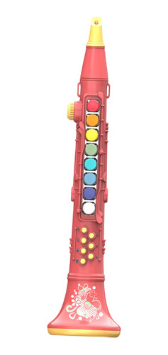 Imagen 1 de 9 de Instrumentos Musicales De Juguete Para Niños Clarinete Rojo