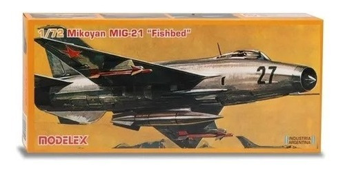Avion Mikoyan Mig 21 Fishbed 1/72 Escala Modelex