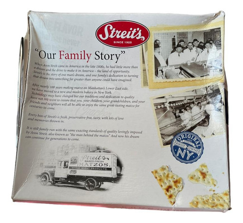 Streit's Matzos Crackers Ligero Kosher