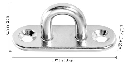 Anclaje De Pared, 8 Unidades, Resistentes, Con Argolla Para