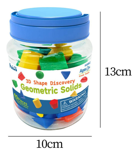 40x 3d Solids Geometric Color Cognition
