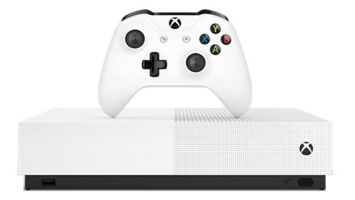 Microsoft Xbox One S 1TB All-Digital Edition: Minecraft/Sea of Thieves/Fortnite Batlle Royale blanco