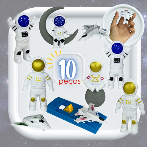 Brinquedo Astronauta Exploradores Espaciais Educativo Kids
