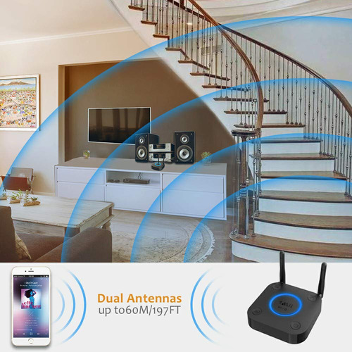 Receptor Bluetooth De Largo Alcance Hifi Aptx Hd 5.1