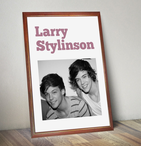 Larry Stylinson Poster Enmarcado Listo Para Colgar