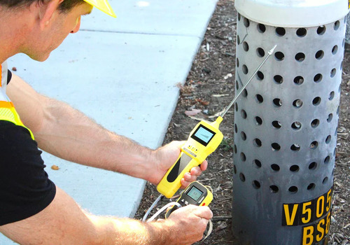 Combo Detector Gas Multigas Analizador + Bomba Succion Color Amarillo
