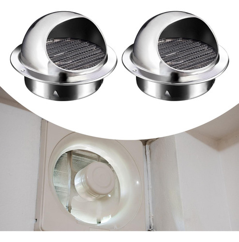 2 Piezas Ventilación De La Pared Para Tubería De 200 Mm