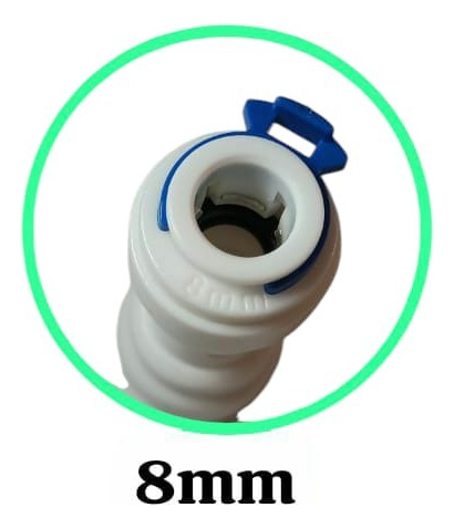 Niple Unión Para Mangueras Y Tubos De 5/16 (8mm) Blanco