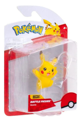 Pokemon Mini Figura De Batalla Pikachu
