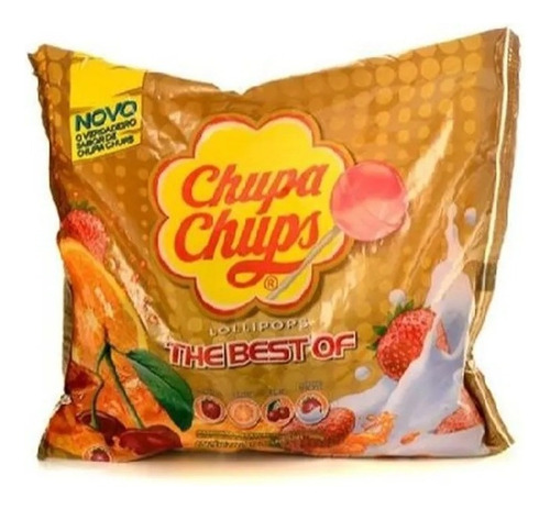 Chupa Chups Pirulito Com Corante Natural Pacote C/50 Unidade