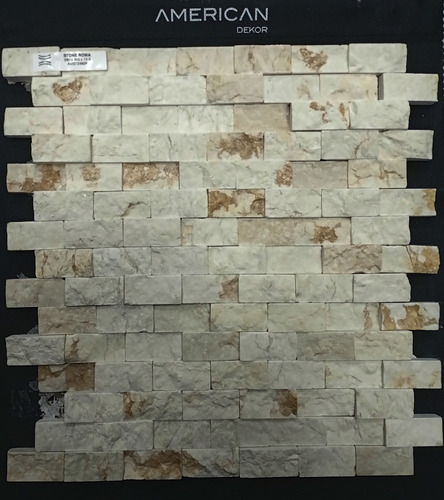 Ats Malla Mosaico Listelos Piedra Stone Roma Beige 28x30