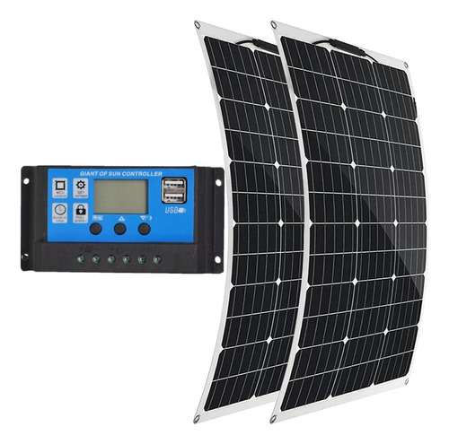 Cargador De Panel Solar Flexible De 150 W Y 18 V Con