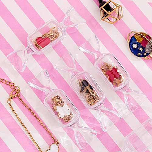 Luzen Caja De Joyería Transparente Con Forma De Caramelo, 12
