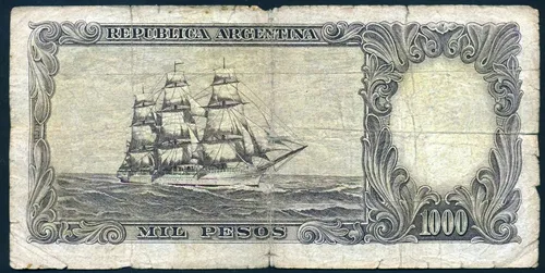 Argentina Billete De 1000 Pesos Bottero 2149 - Año 1960