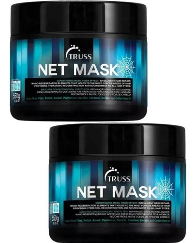 Kit 2 Truss Mask Net 550g Máscara Efeito Teia