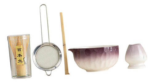 5x Matcha Set Matcha Bowl Con, Herramientas De Púrpura