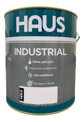 Esmalte Sintético Secagem Rápida Fosco Preto 3,6 L Haus