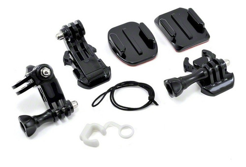 Kit Soporte Accesorios Moto Casco Bici Vstarcam Para Gopro Color Negro