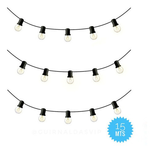 15 Mt Guirnalda Vintage Sin Luz Kermese Retro Cerveceria